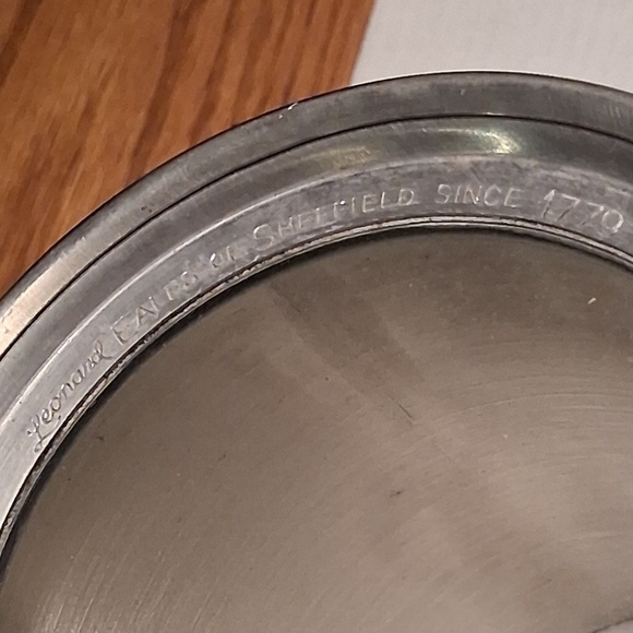 Vintage Leonard Eales Sheffield Glass Bottom Pewter Tankard - Picture 6 of 6